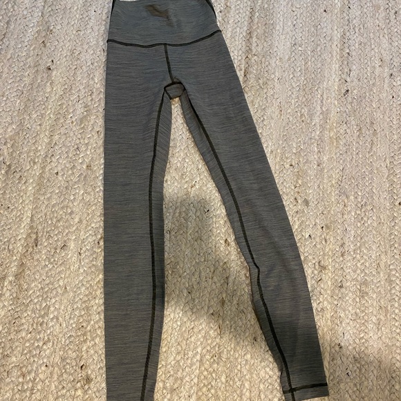 Size 2 lululemon wunder under hi-rise tight luxtreme heathered black - Picture 4 of 11